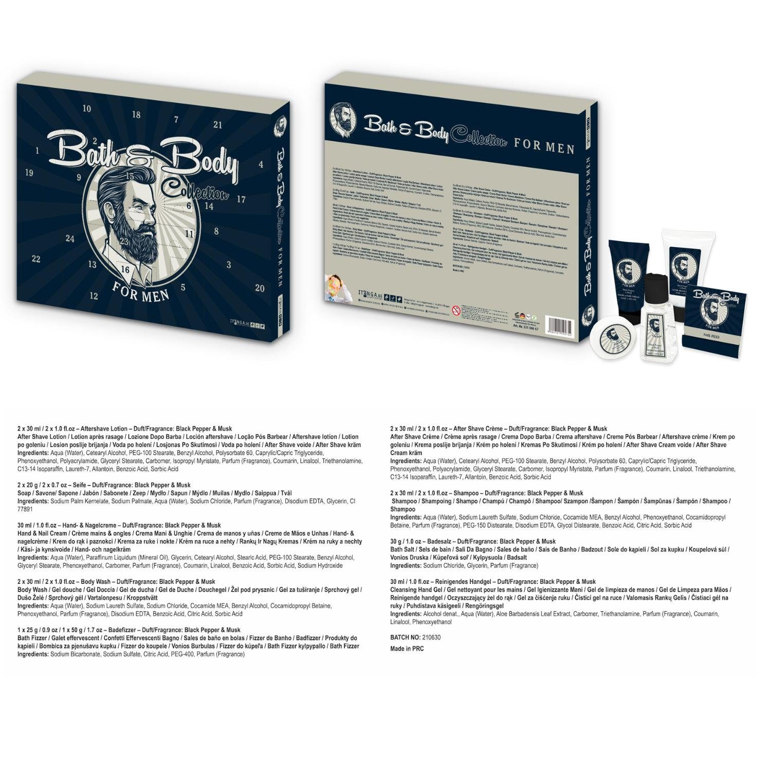 ACCENTRA Adventskalender itenga Adventskalender FOR Men Bath & Body Collection for Men 6054710