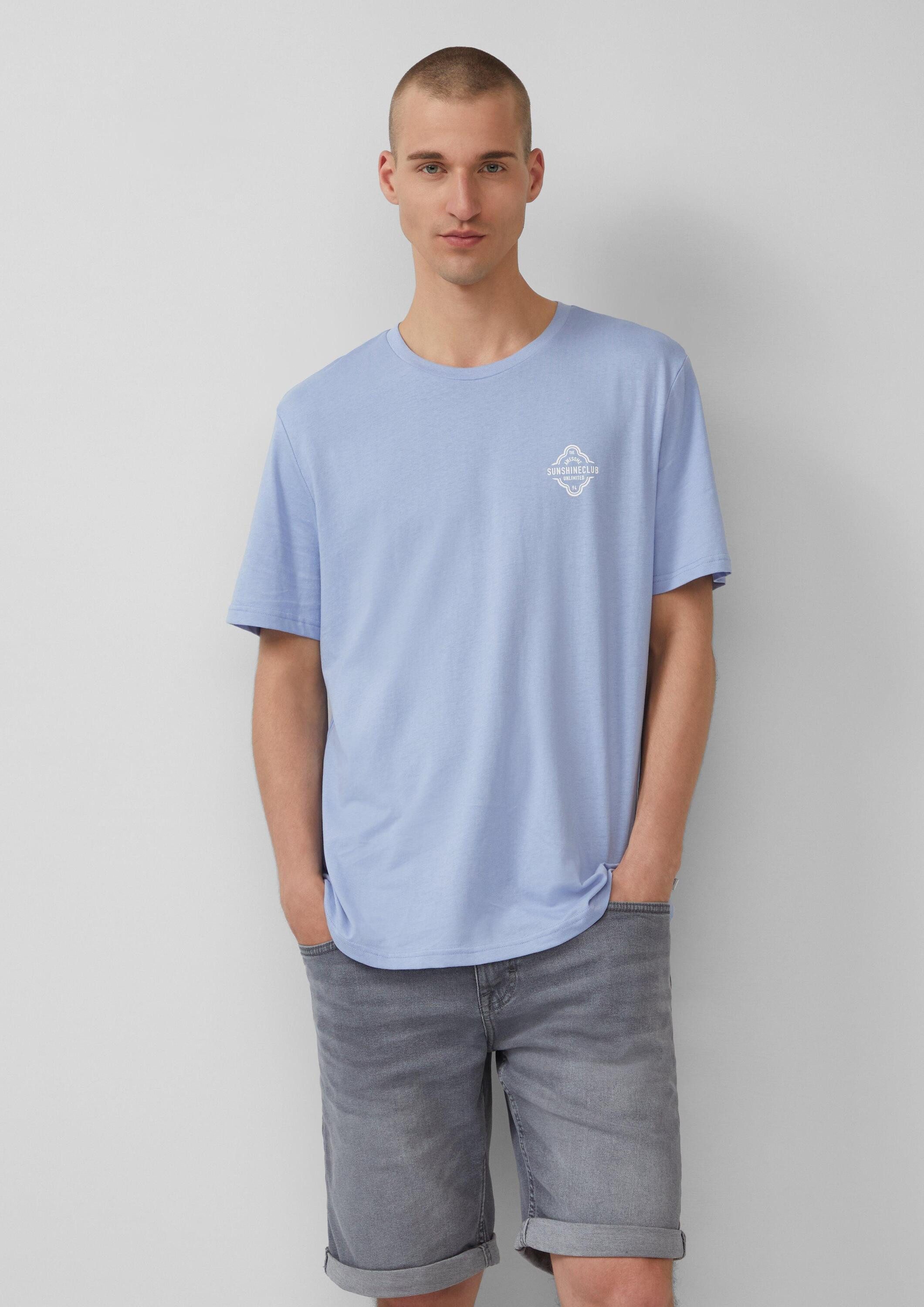 QS Kurzarmshirt T-Shirt T-Shirt mit kleinem günstig online kaufen
