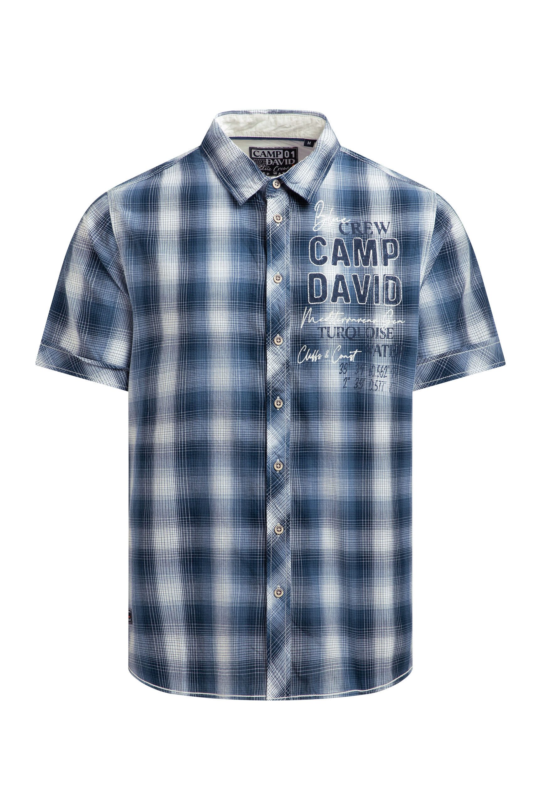 CAMP DAVID Kurzarmhemd aus Baumwolle