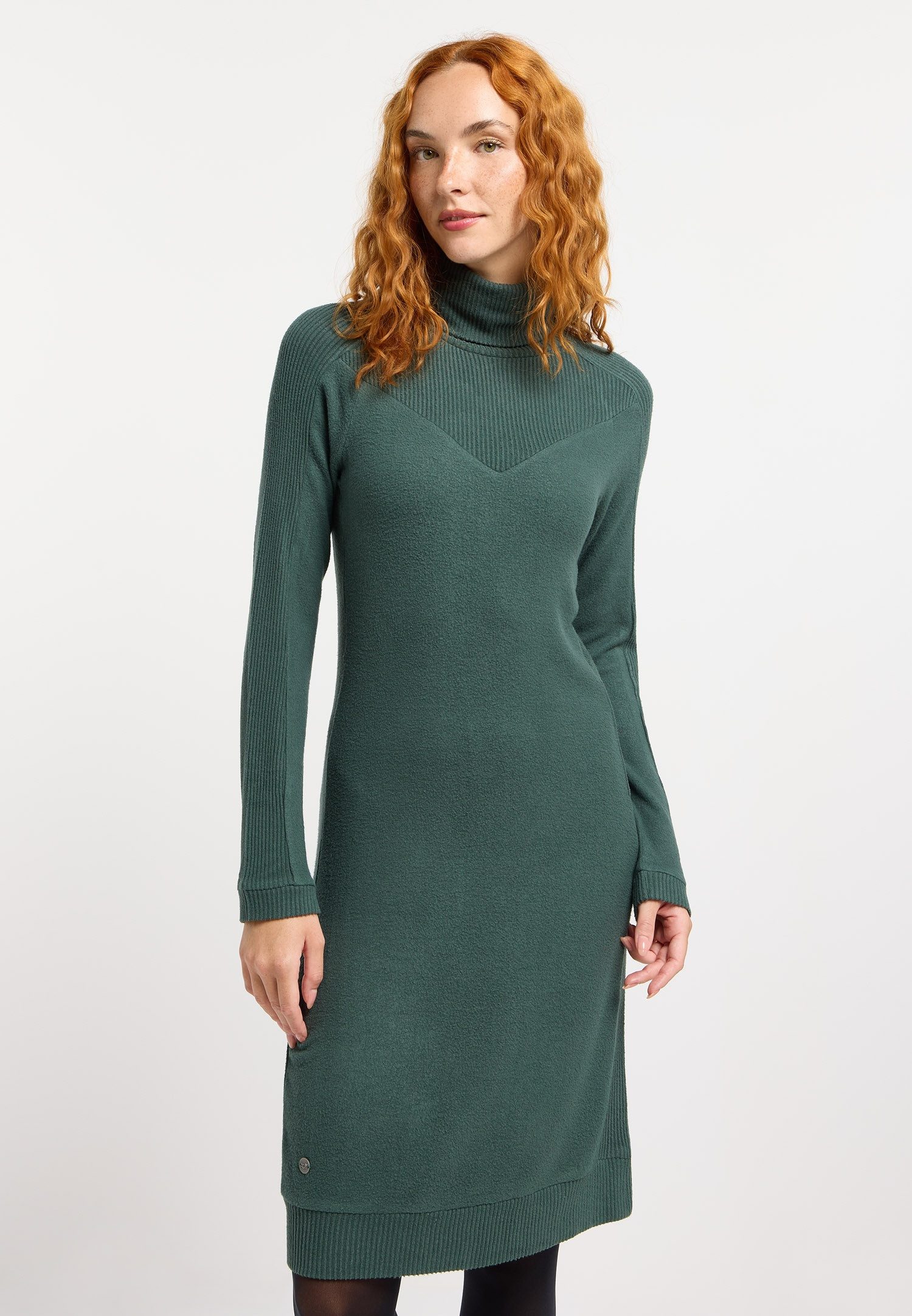 Ragwear Strickkleid PEONA Label-Applikation am Saum für den unverkennbaren günstig online kaufen