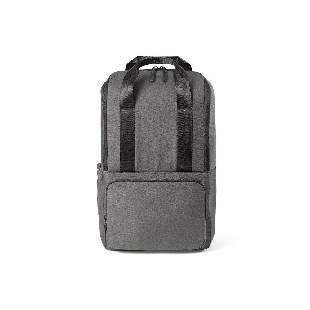 CABBEL Rucksack Rucksack 18L Laptopfach Trolley nachhaltig rPET 0,88kg leicht robust (Rucksack, 1-tlg., Einzelartikel), Grau, recyceltes Polyester, 98,9% rPET, 29x45x15cm, leicht, 18L