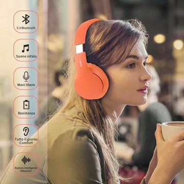 LOBKIN Vielseitige Anschlussoptionen Headset (Ergonomisches Design, kabellose Flexibilität, Akkulaufzeitoptimierung, fesselndes Hörerlebnis, Proteinleder-Ohrmuscheln, fortschrittliche Technologie, Ultimativer Musikgenuss mit S22 Over-Ear-Design mit Bluetooth,Komfort)