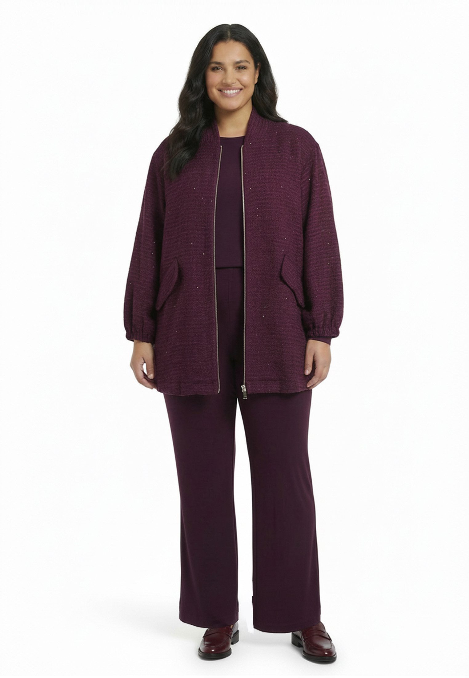 YOEK Langmantel Damen Jacke mit Langarm