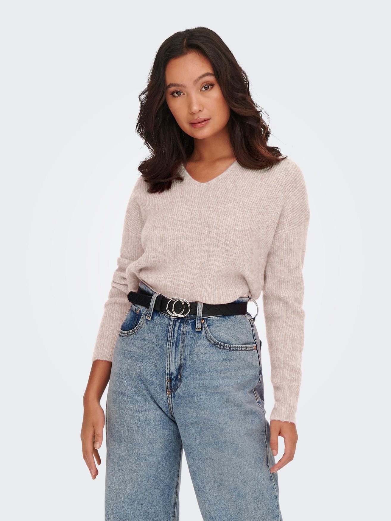 ONLY Strickpullover ONLCAMILLA V-NECK L/S PULLOVER KNT NOOS günstig online kaufen