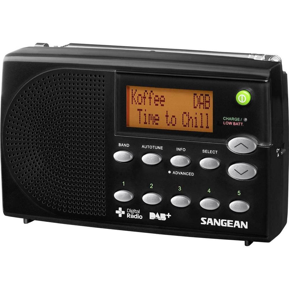 Sangean Radio Kofferradio (Akku-Ladefunktion)