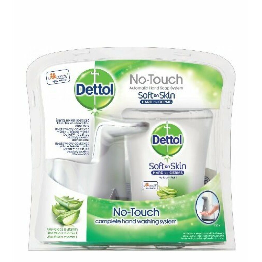 Reckitt Benckiser Deutschland GmbH Gesichtsmaske Dettol Aloe Vera berührungsloser Seifenspender/Nachfüllpackung 250ml