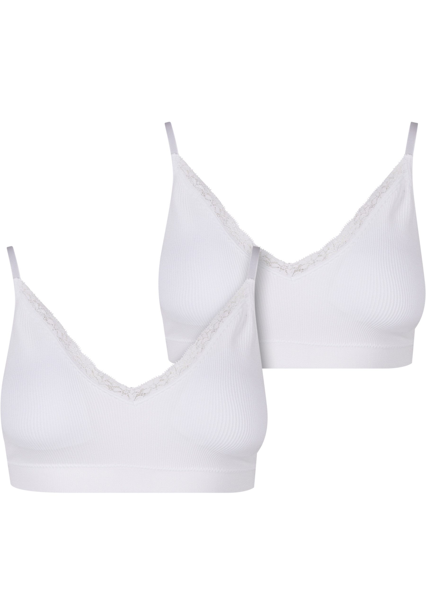 Sport-BH Urban Classics Ladies Padded Rip Bra 2-Pack