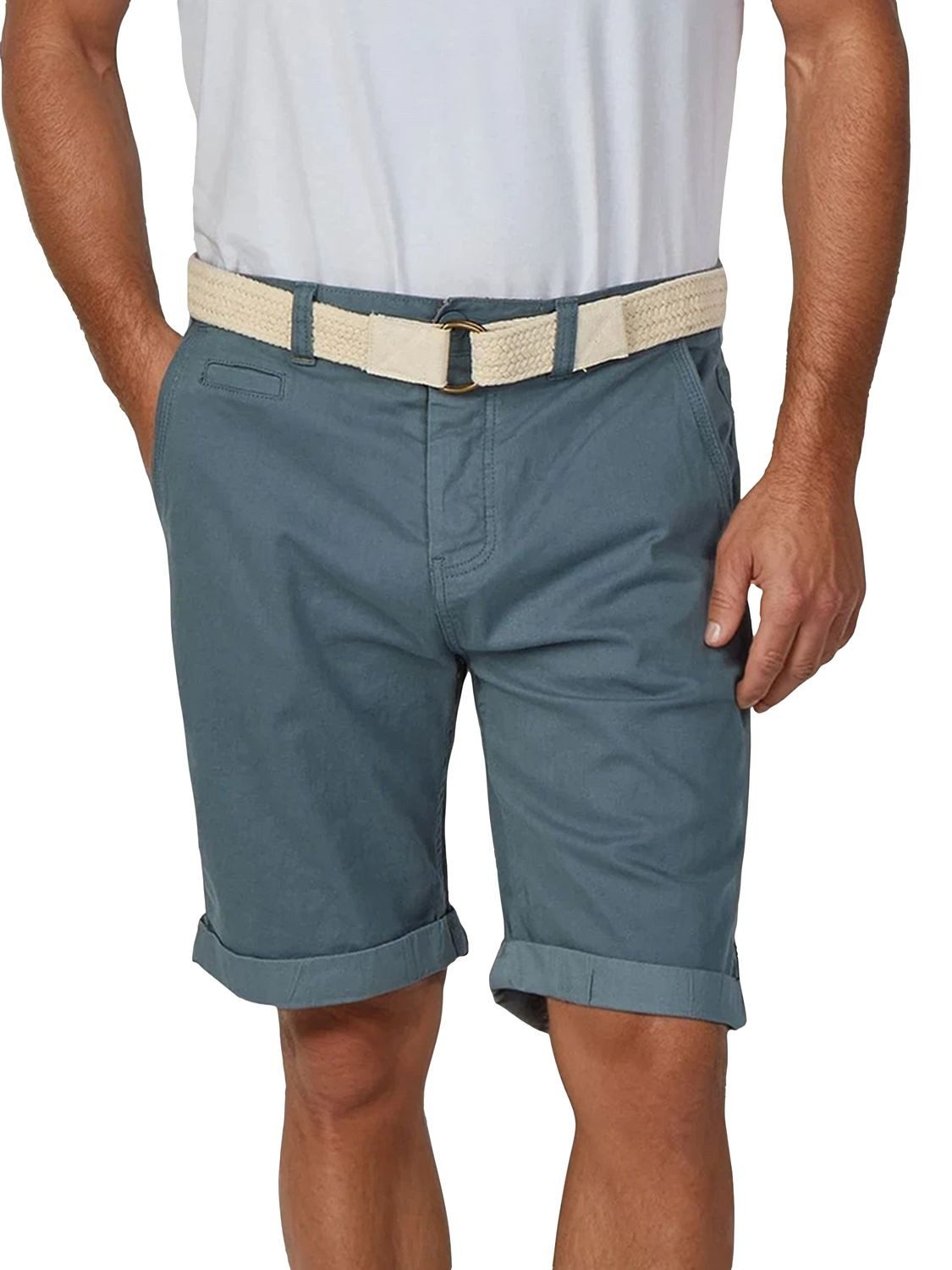 riverso Chinoshorts Herren Shorts RIVHenry Regular Fit Bermudashorts mit Gürtel