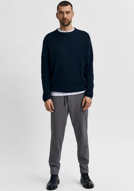 SELECTED HOMME Rundhalspullover ROCKS KNIT CREW NECK