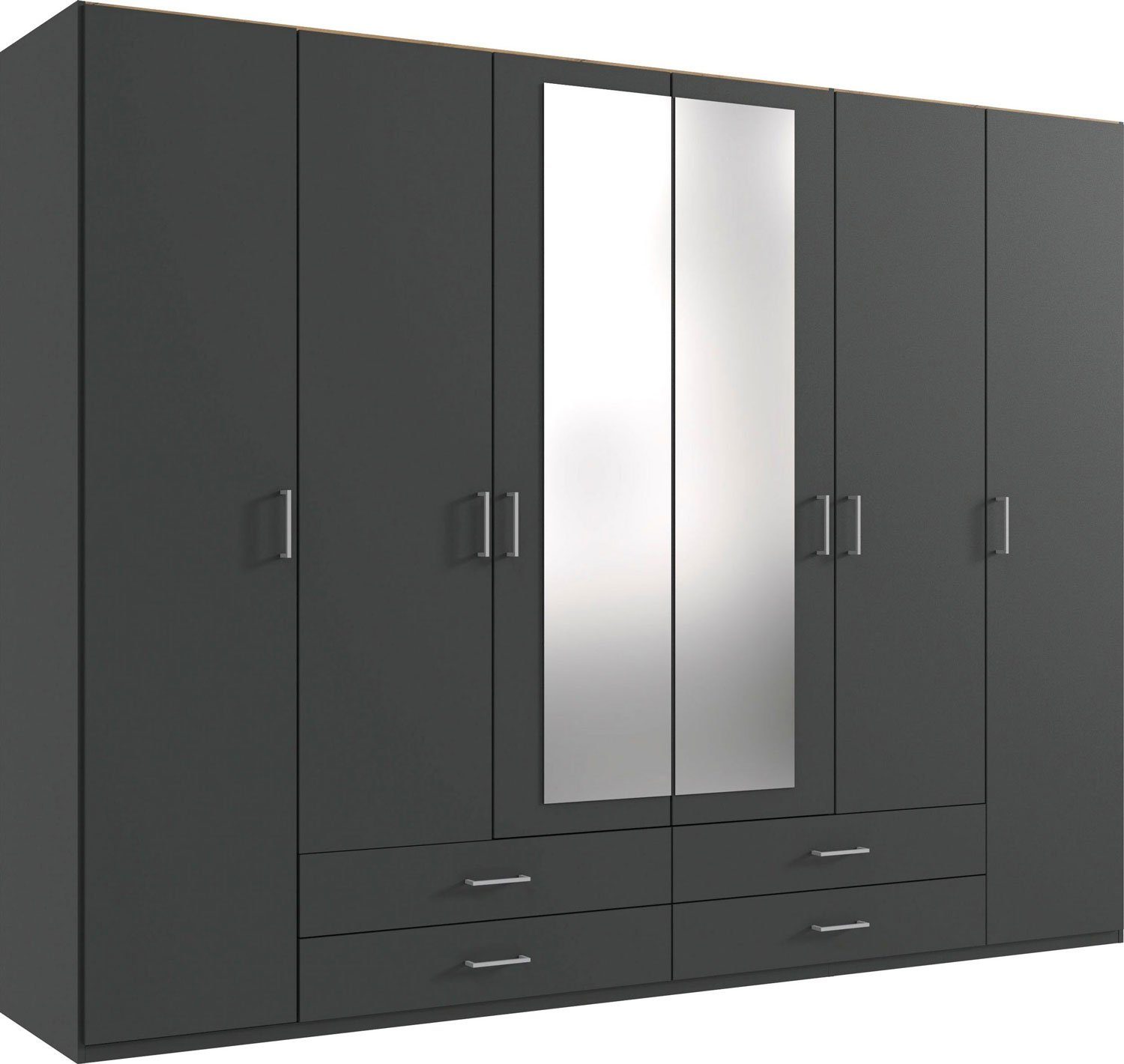 Wimex Kleiderschrank 1-St., Spiegel Kleiderschrank) (Gronau, Gronau graphit 270x58x210cm