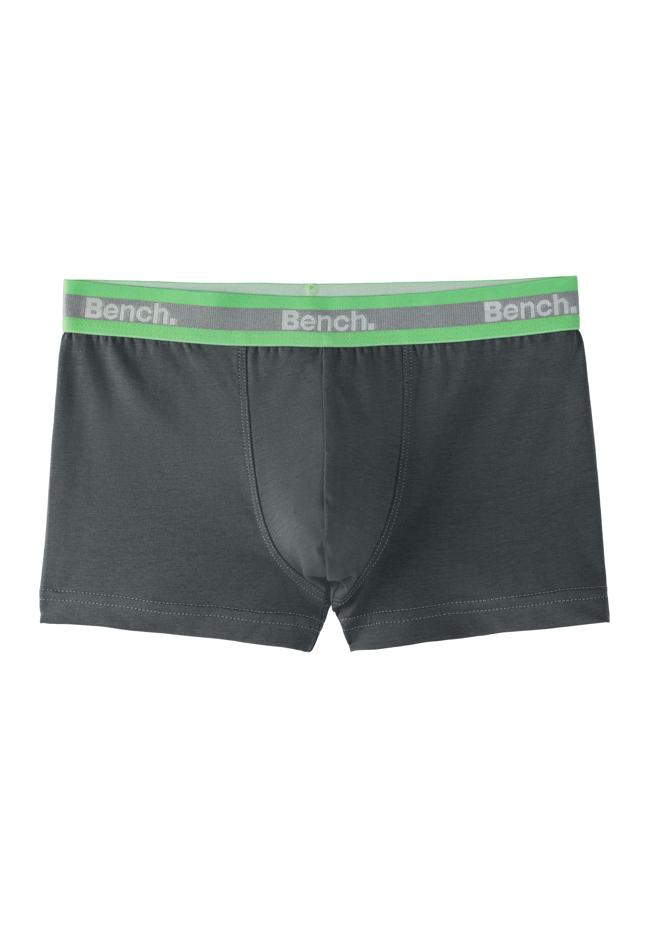 Bench. Boxer Boxershorts für Jungen (Packung, 3-St) unifarben, mit Logoschriftzug, Baumwollmischung – Bild 4 von 5
