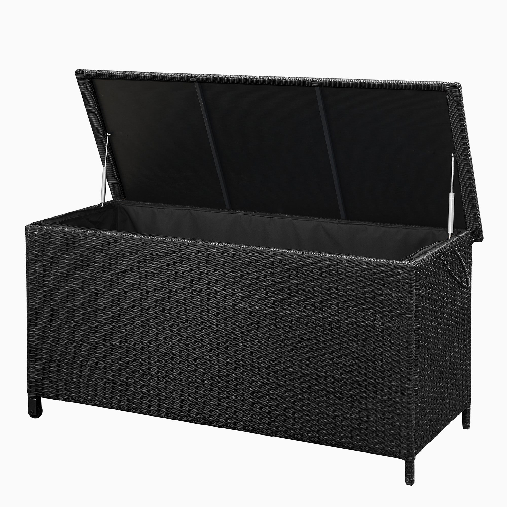 SONGMICS Auflagenbox GGC02, Gartenbox 129 x56 x65 cm, 400L, Aufbewahrungsbox, wasserfest