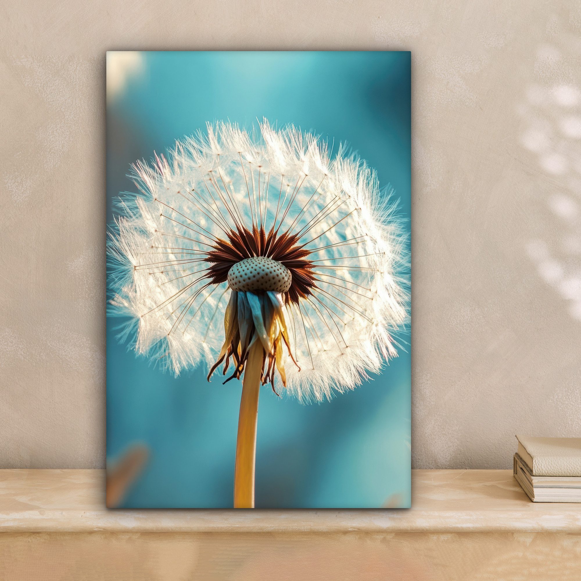 OneMillionCanvasses® Leinwandbild Löwenzahn - Natur - Blumen - Blau, Fotodr günstig online kaufen