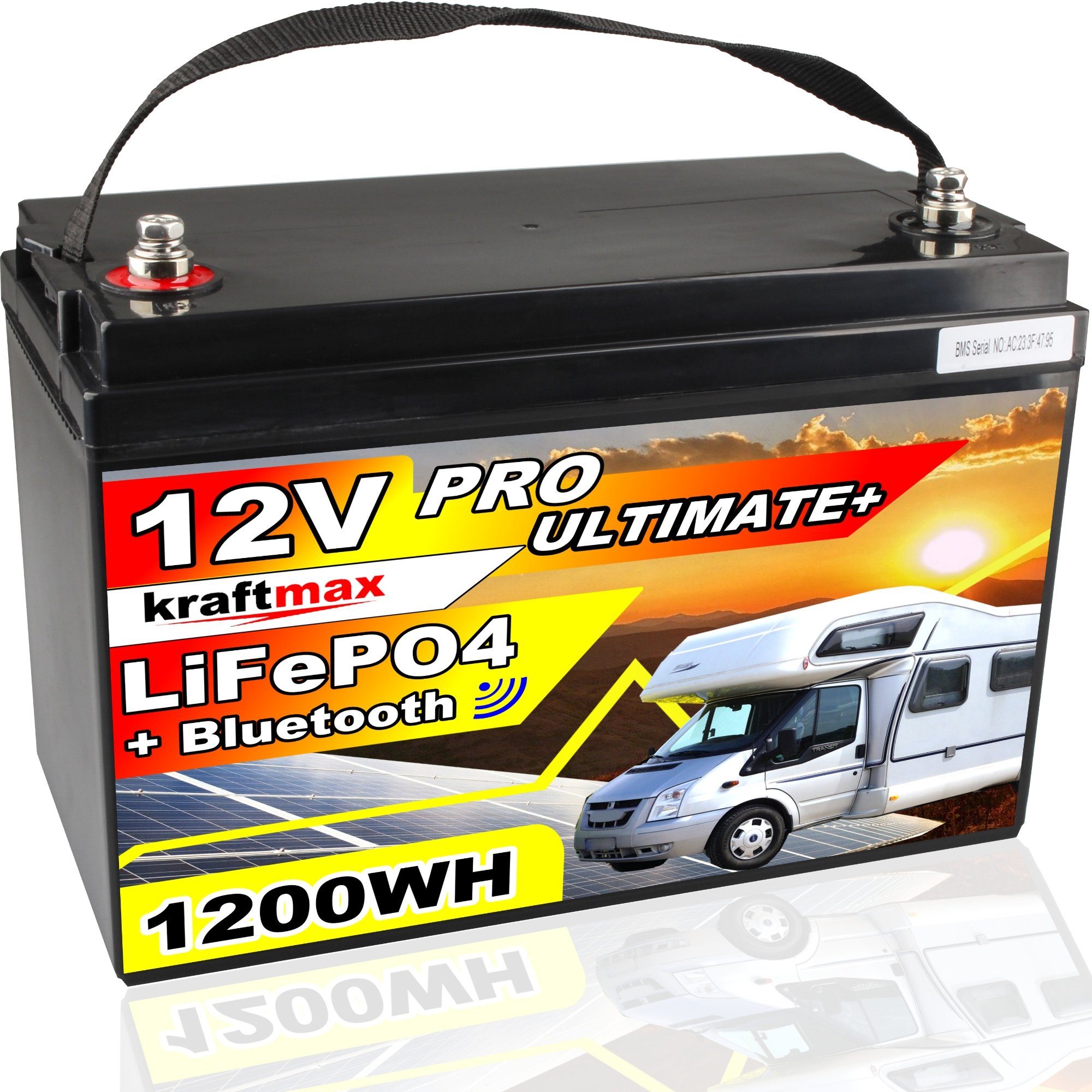 AH 12 St) V Akku LiFePO4 ersetzt 100 Batterie Akku / / kraftmax Bleiakku 12V (1 100AH