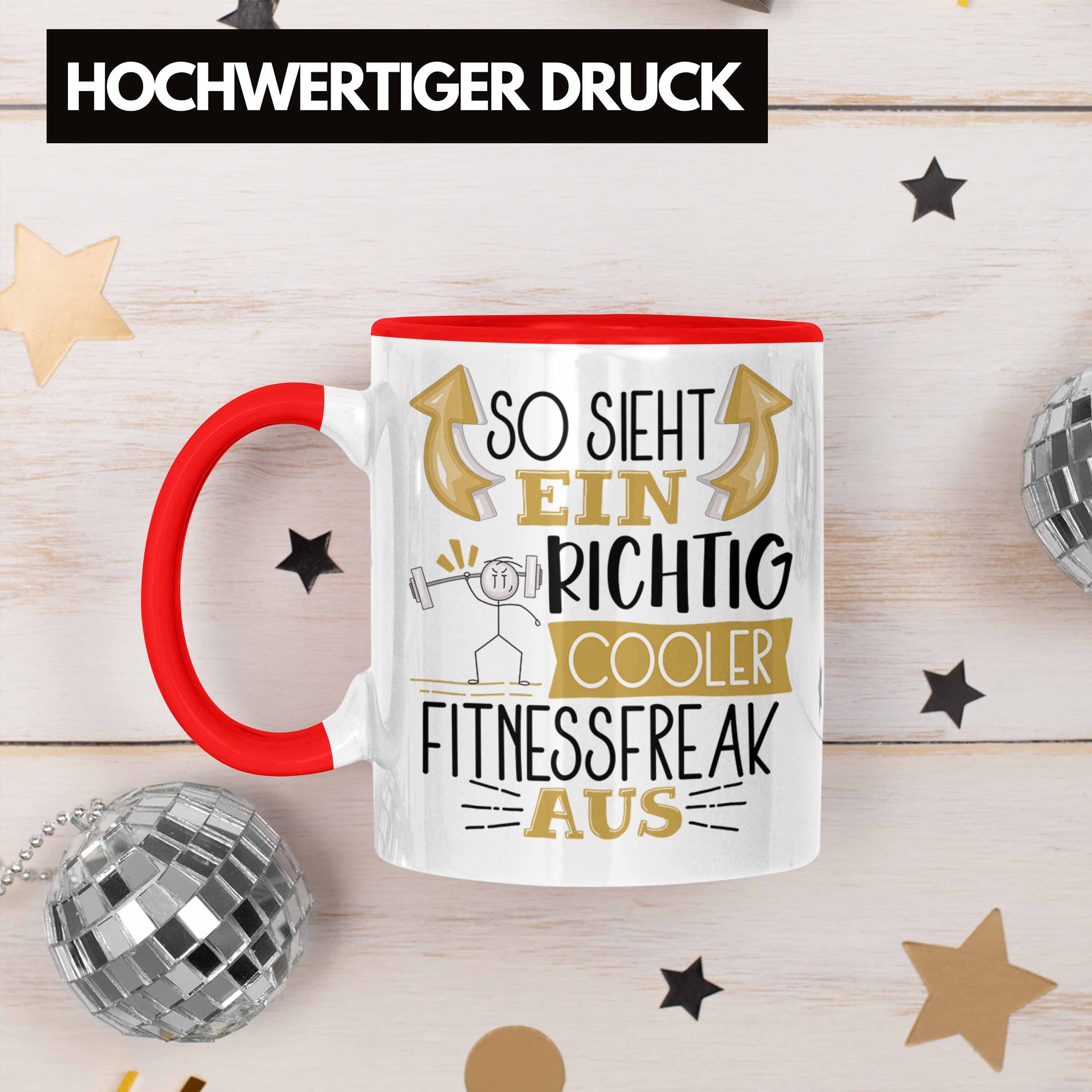 Sieht Aus Tasse Richtig Cooler Trendation Tasse Geschenk Fitnessfreak Ein Lustiger So Rot