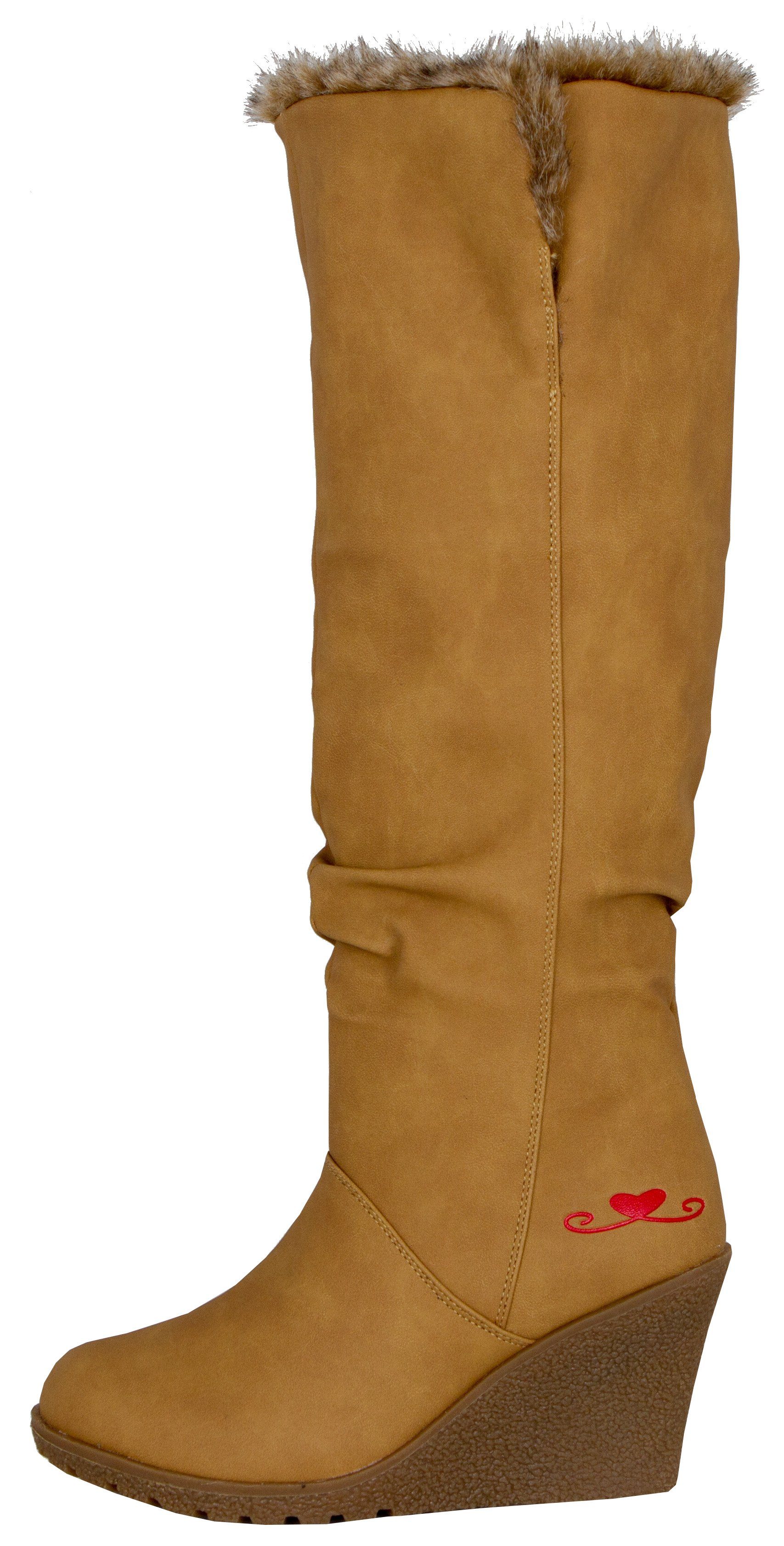 LOVENESS Winterstiefel L85 Damenwinterstiefel Fellstiefel Damen Stiefel Win günstig online kaufen