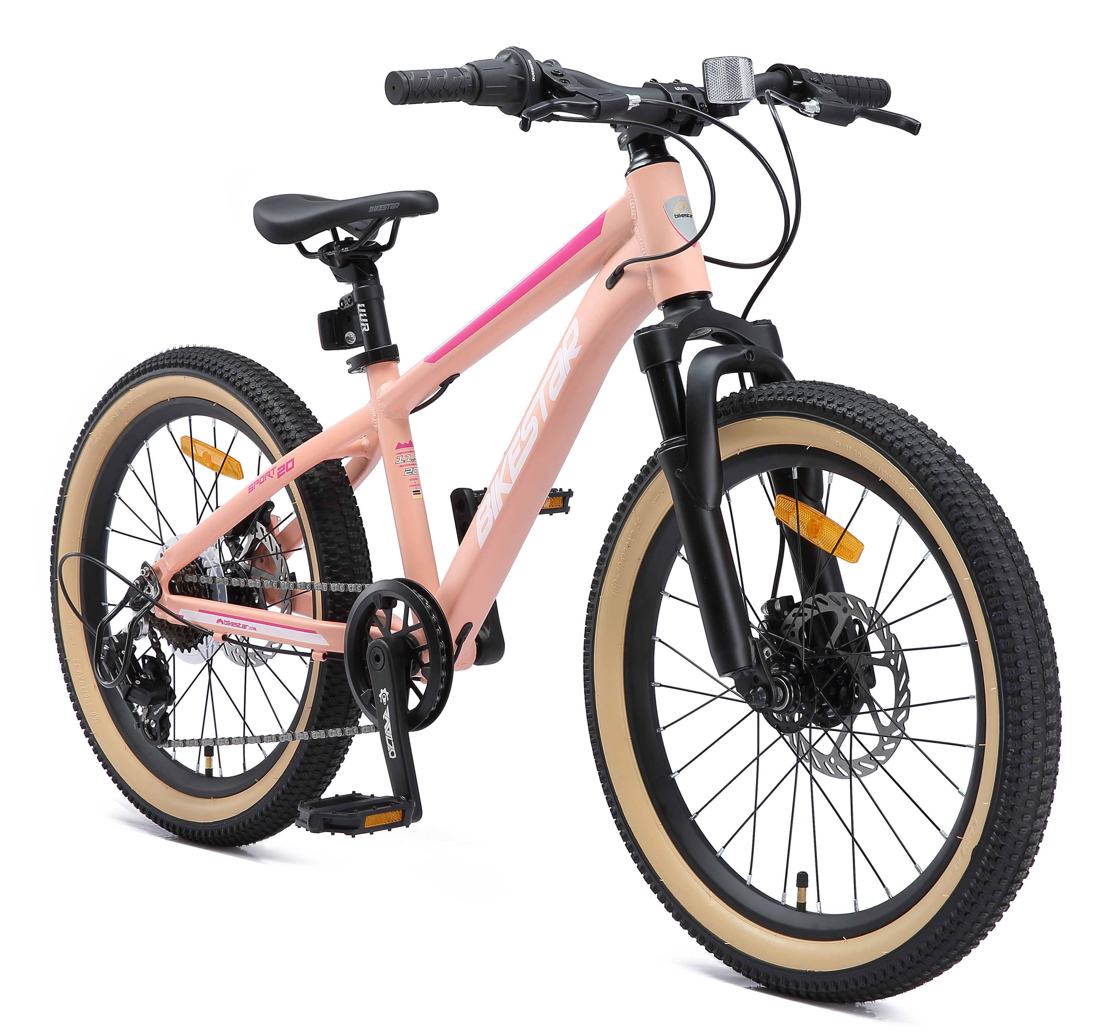 Bikestar Jugendfahrrad, 7 Gang Shimano RD-TY21 Schaltwerk, Kettenschaltung