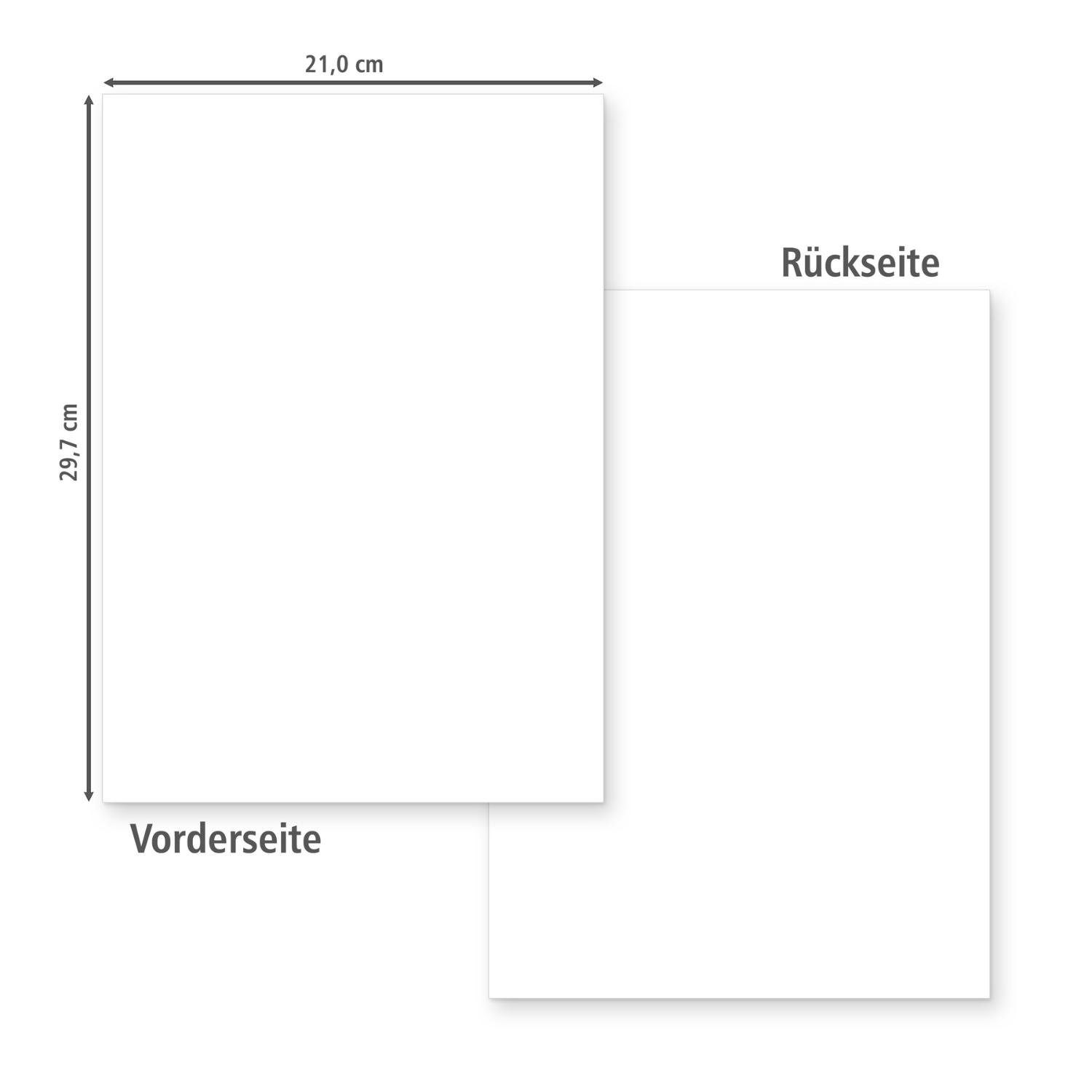 Fotokarton Set GRÜN A4 itenga DIN itenga mit Blatt Bastelkartonpapier 21 Muster 300 Bastelkarton