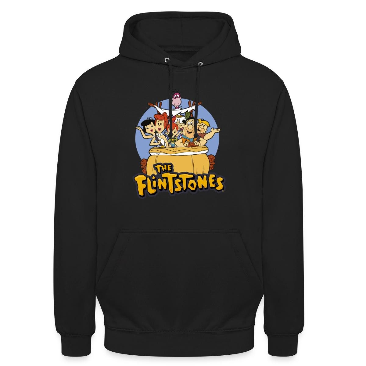 Hoodie The Flintstones Charaktere Zusammen Im Auto Unisex Hoodie
