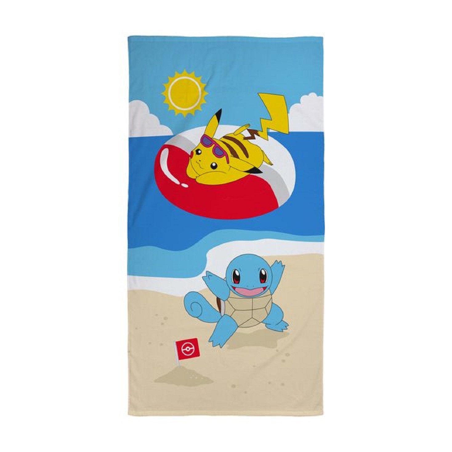 Halantex Handtücher POKEMON PIKACHU Duschtuch Strandtuch Badetuch 70 x 140 cm