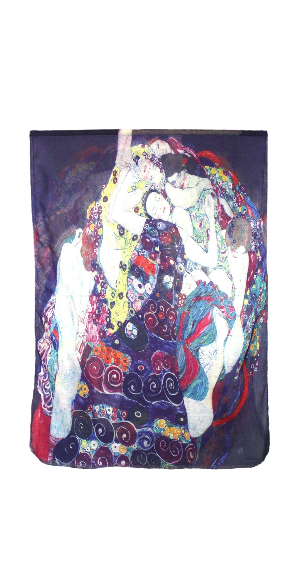 ZEBRO Modeschal Künstlerschal "Gustav Klimt" Lila