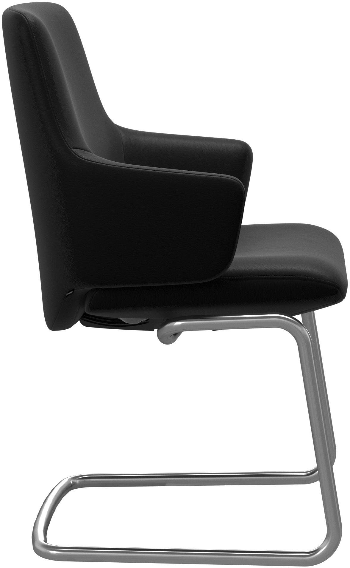 Laurel, Low Polsterstuhl matt Armlehne, Schwarz Größe Stressless® Back L, in aus mit mit Beinen Stahl