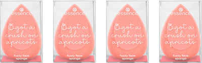 Essence Make-up Schwamm got a crush on apricots fuzzy face sponge, Set, 4 tlg.