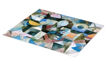 Posterlounge Wandfolie Paul Klee, Komposition mit dem gelben Halbmond und dem Y, Malerei