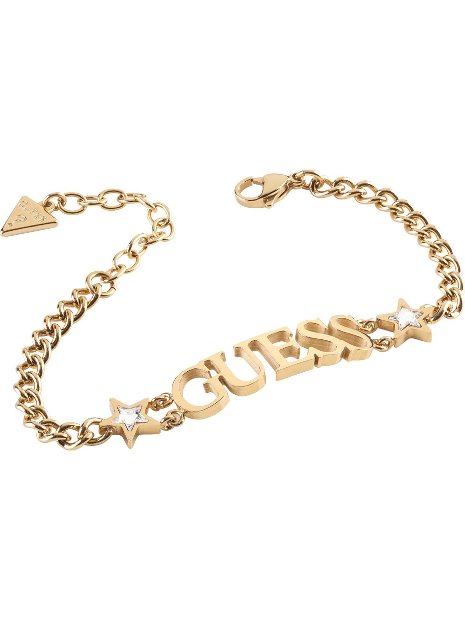 Guess Edelstahlarmband Guess Damen-Armband Edelstahl Swarovski-Kristall, Trendig
