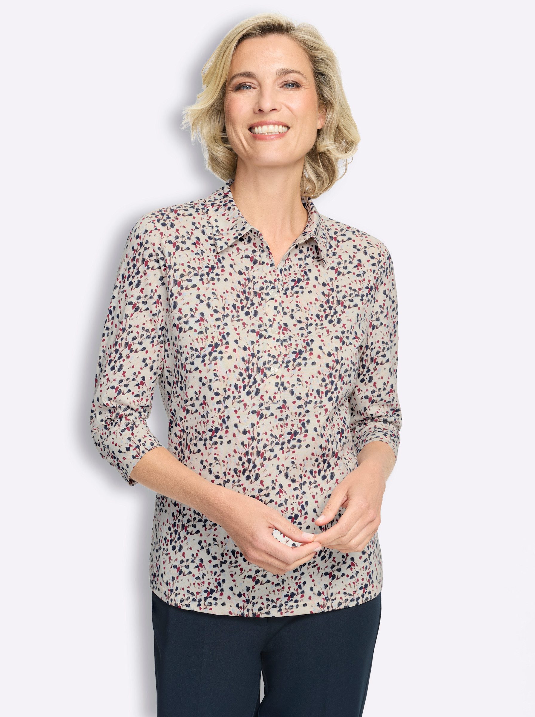 Sieh an! T-Shirt Poloshirt 3/4-Arm