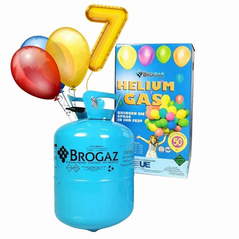 nm_trade Luftballon Helium Gas Ballongas Einweg für ca. 20 30 50 Luftballons 5L, 7L, 13,6L
