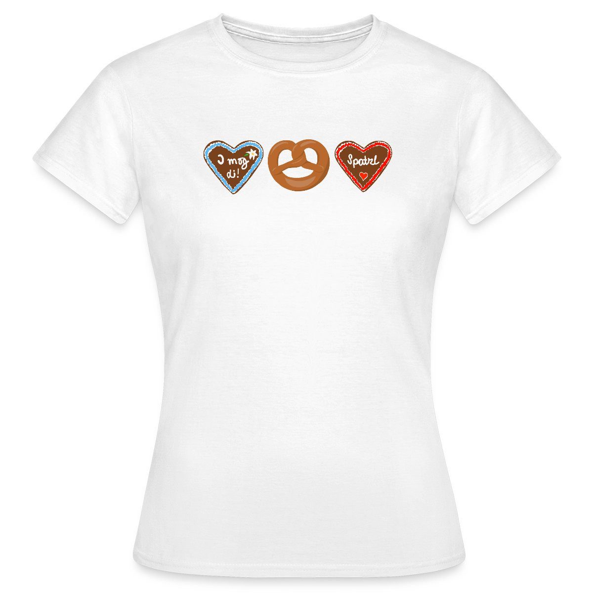 Spreadshirt T-Shirt I Mog Di Lebkuchenherz Volksfest Tracht Frauen T-Shirt günstig online kaufen