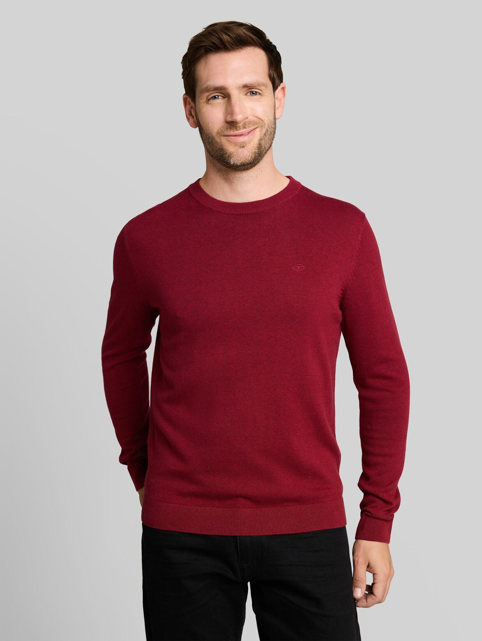 TOM TAILOR Strickpullover Pullover & Strickjacken Basic Strickpullover aus Baumwolle
