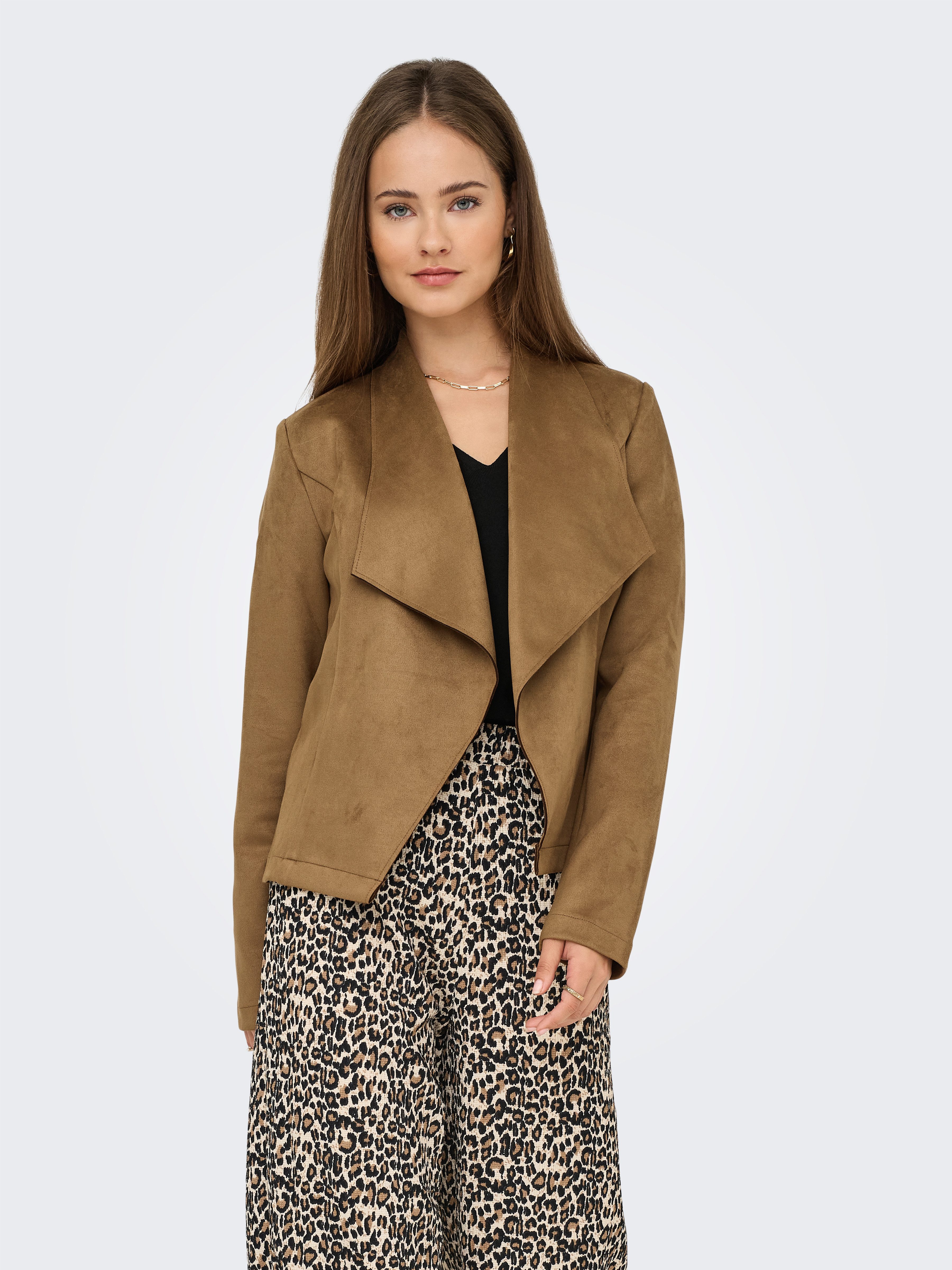 ONLY Kurzjacke ONLJOLINE FAUX SUEDE DRAPY JACKET OTW in Wildleder Optik günstig online kaufen