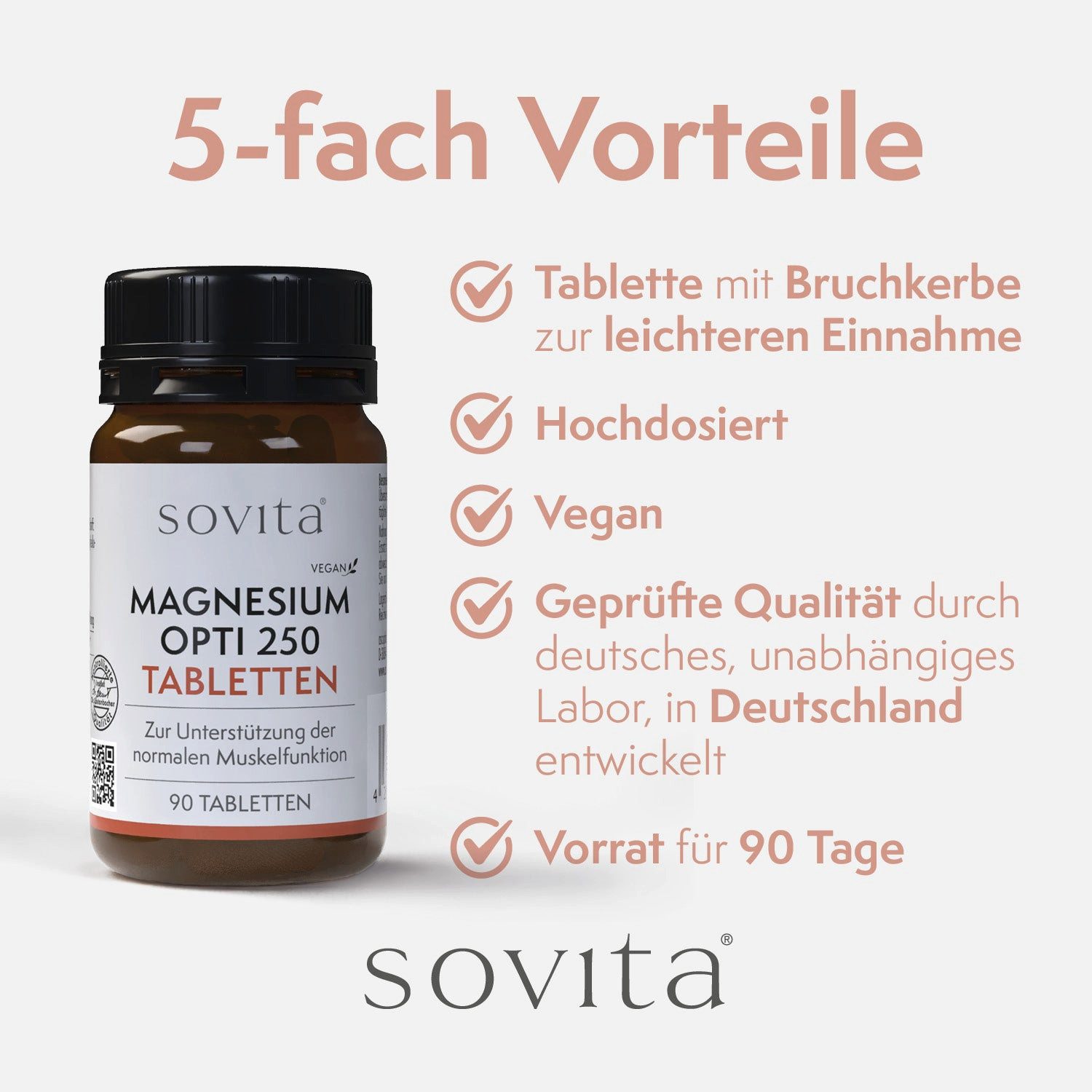 Ascopharm sovita Magnesium Opti 250 Tabletten 1, 1 er