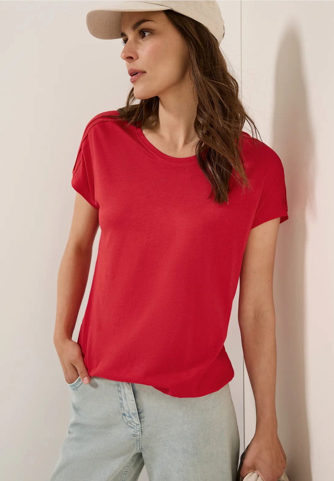 CECIL T-Shirt Shirt in Unifarbe (1-tlg) günstig online kaufen