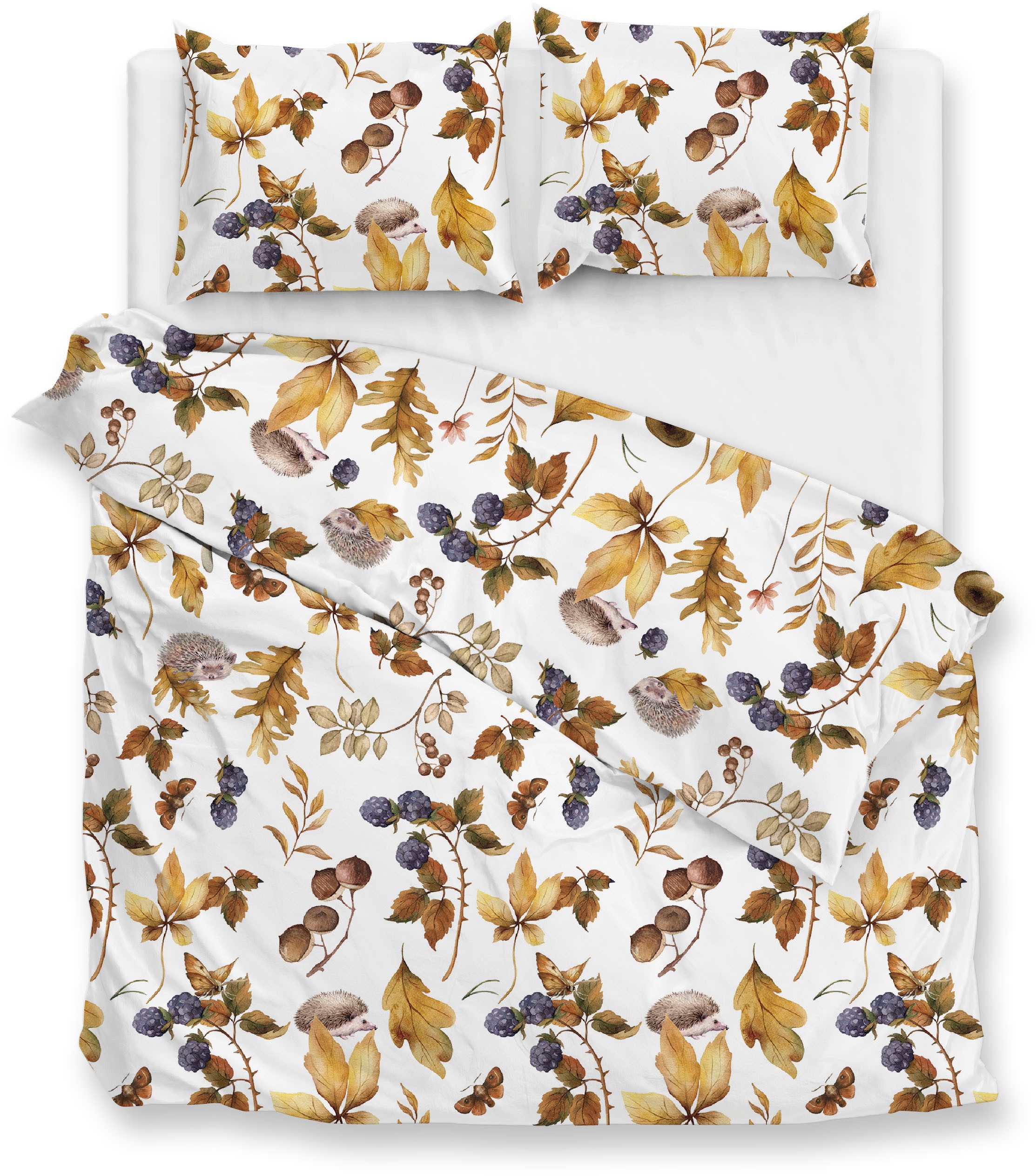 ZO HOME Bettwäsche Castagno, Flanell, 2 teilig, Bettwäsche aus 100% Baumwolle, hochwertiges Flanell