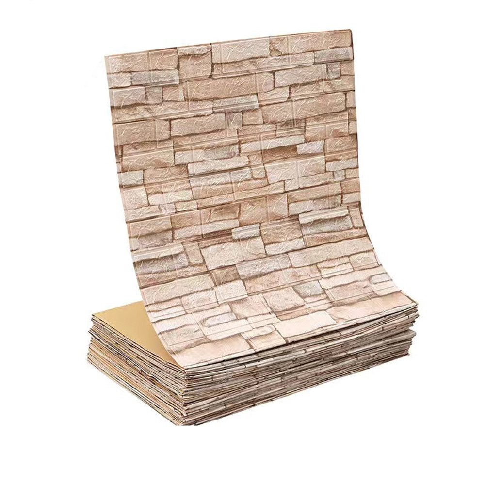 Agger 3D Wandpaneel 3D Wandpaneele Wandverkleidung Selbstklebend Tapeten 70x500cm, Wasserdicht Wandtapete Küchenrückwand