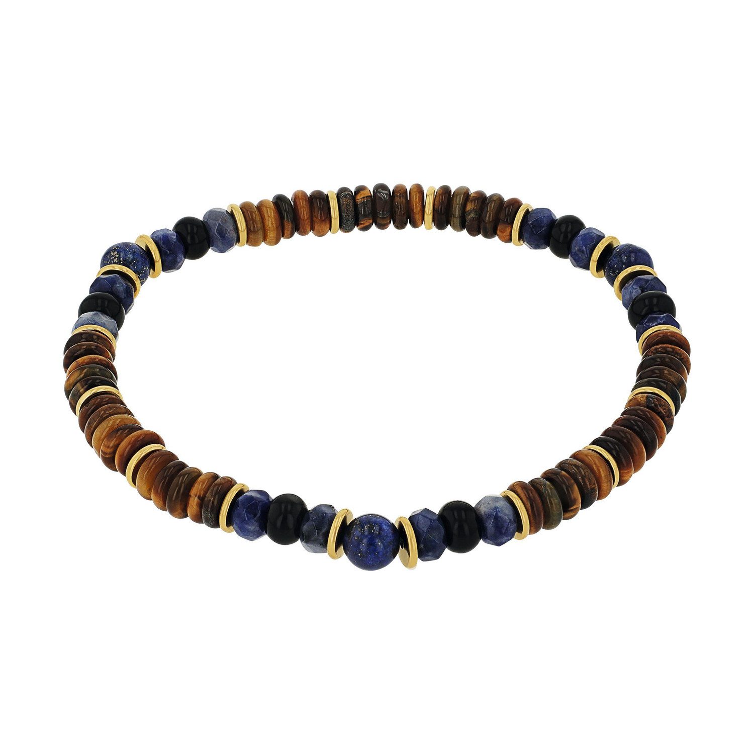 Amor Armband, mit Lapislazuli, Tigerauge