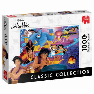 Jumbo Spiele Puzzle Disney Classic Collection Aladdin 1000 Teile, 1000 Puzzleteile