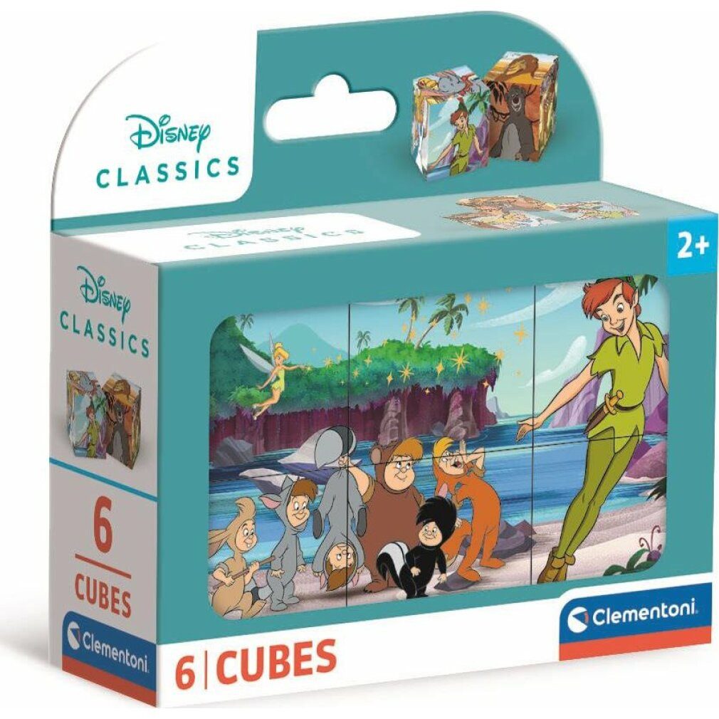 Clementoni® Spiel Disney Classic Würfelpuzzle 6tlg.