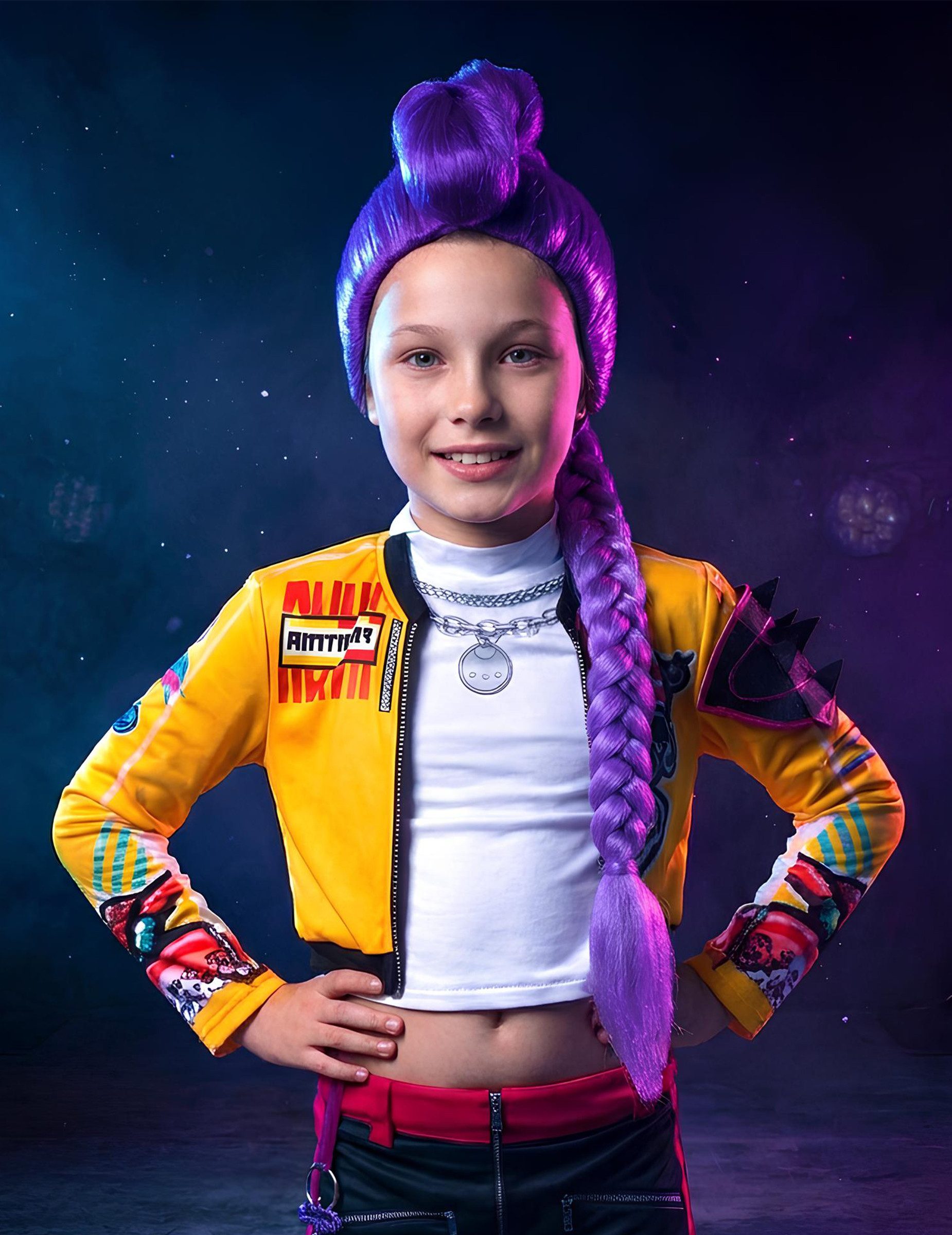 Rubie´s Kostüm Rumi Kpop Demon Hunters Perücke für Mädchen