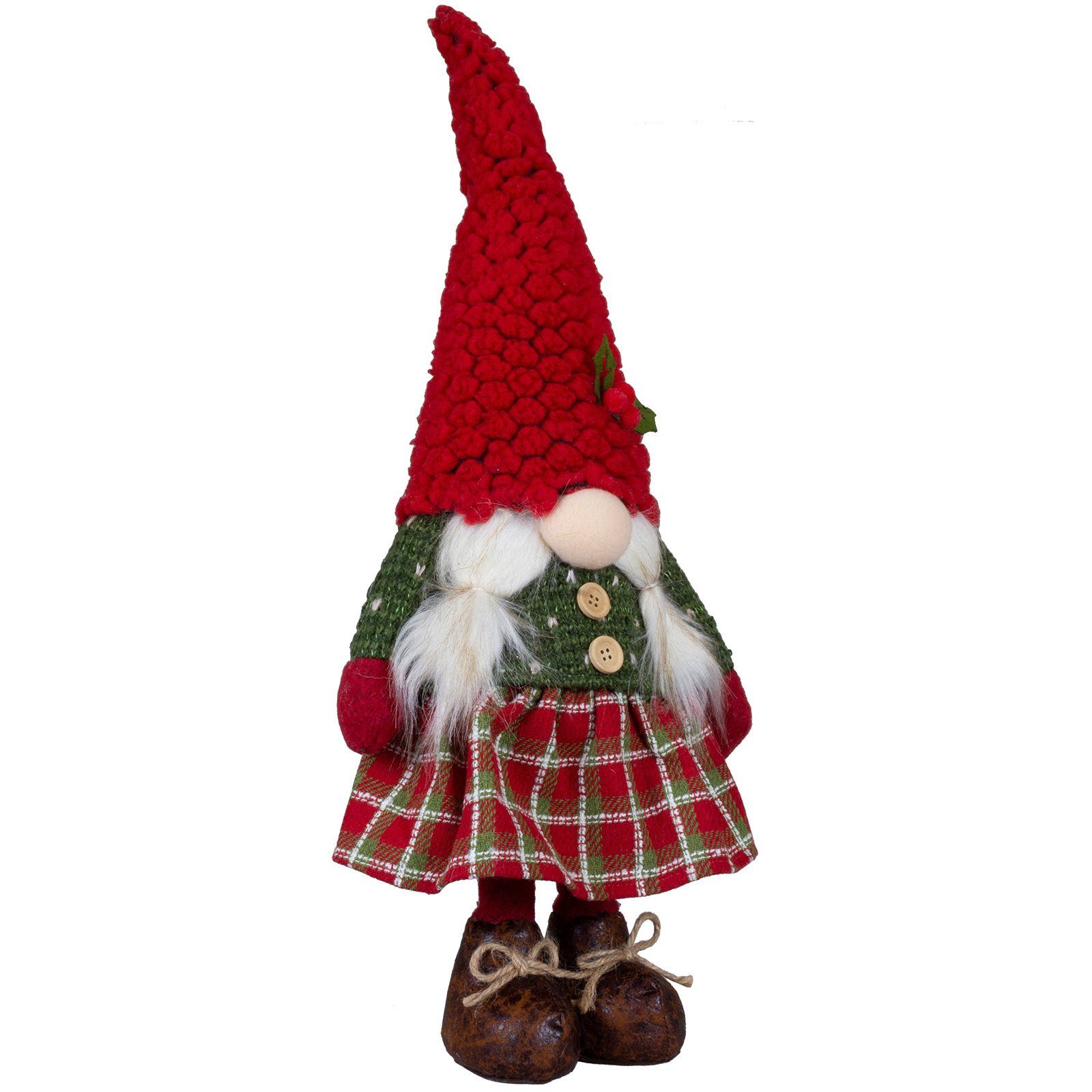 Set), im Wichtel grün-rot Weihnachtsfigur Paradise St., Pärchen (54cm) Weihnachten, 36cm Gnom, (Dekofiguren, Christmas 2 stehend,