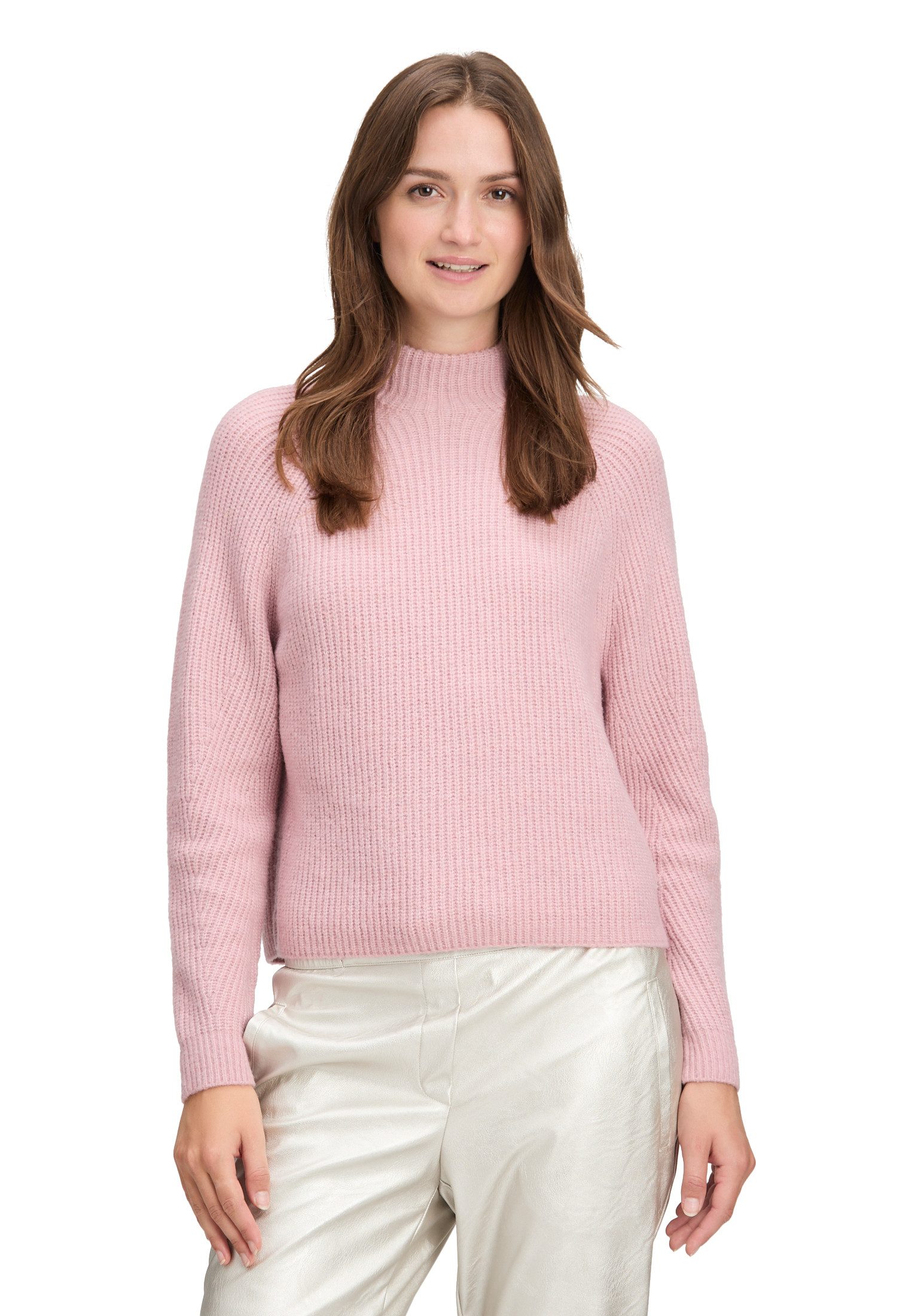 Betty&Co Вязаные свитера Damen Grobstrick-Pullover mit hohem Kragen (1-tlg) Kragen