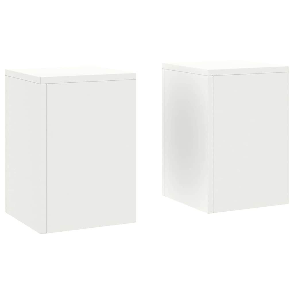 vidaXL Blumenständer Pflanzenständer 2 pcs Weiß günstig online kaufen