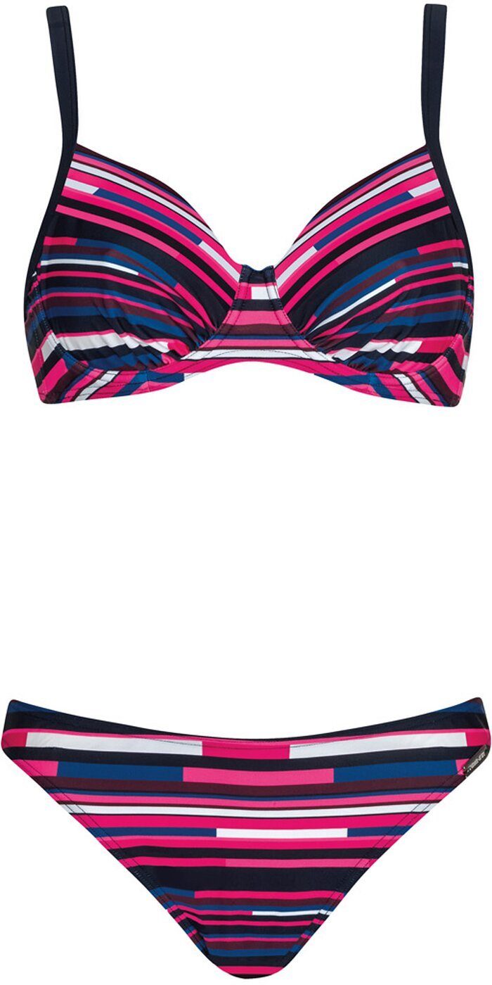 Sunmarin Triangel-Bikini Bikini Set mit Formbügel Sunmarin 3043 nachtblau/pink