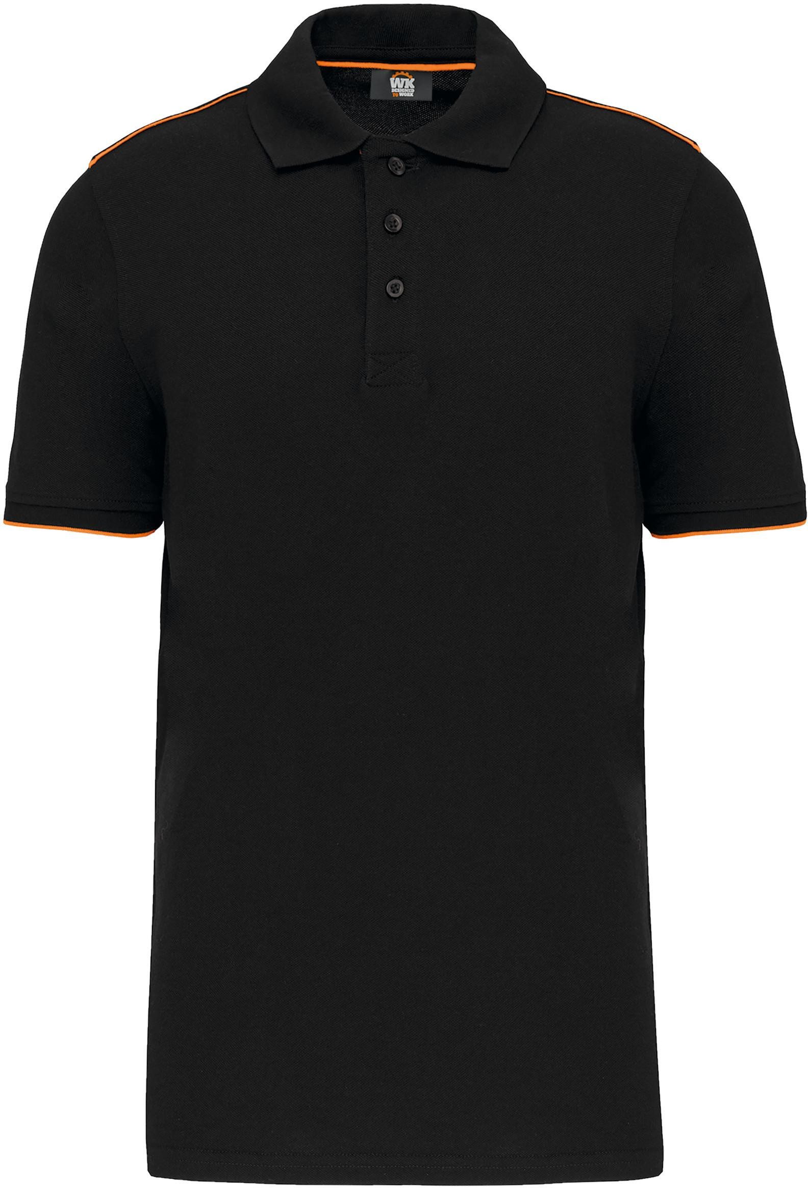 Poloshirt Polo Day To Day mit kontrastfarbenen, kurzen Ärmeln