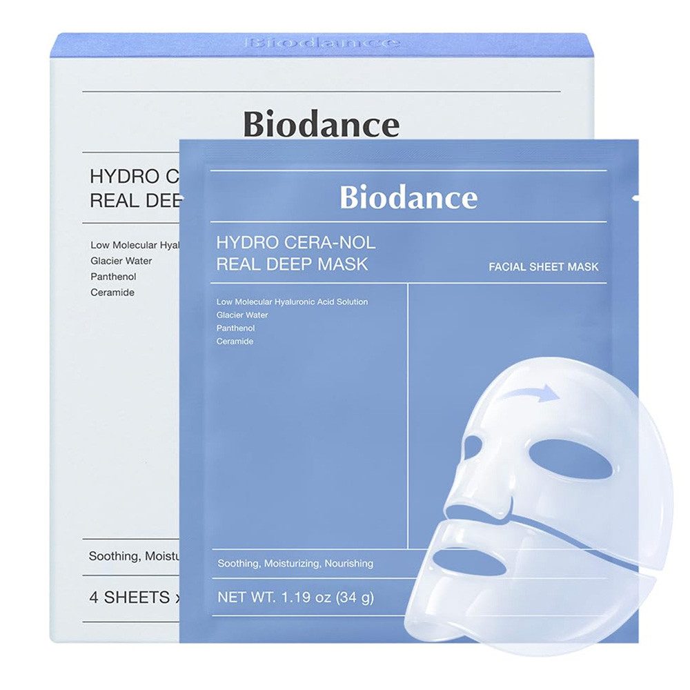 Biodance Gesichtsmaske BIODANCE Hydro Cera-nol Real Deep Mask 4er, 4-tlg.