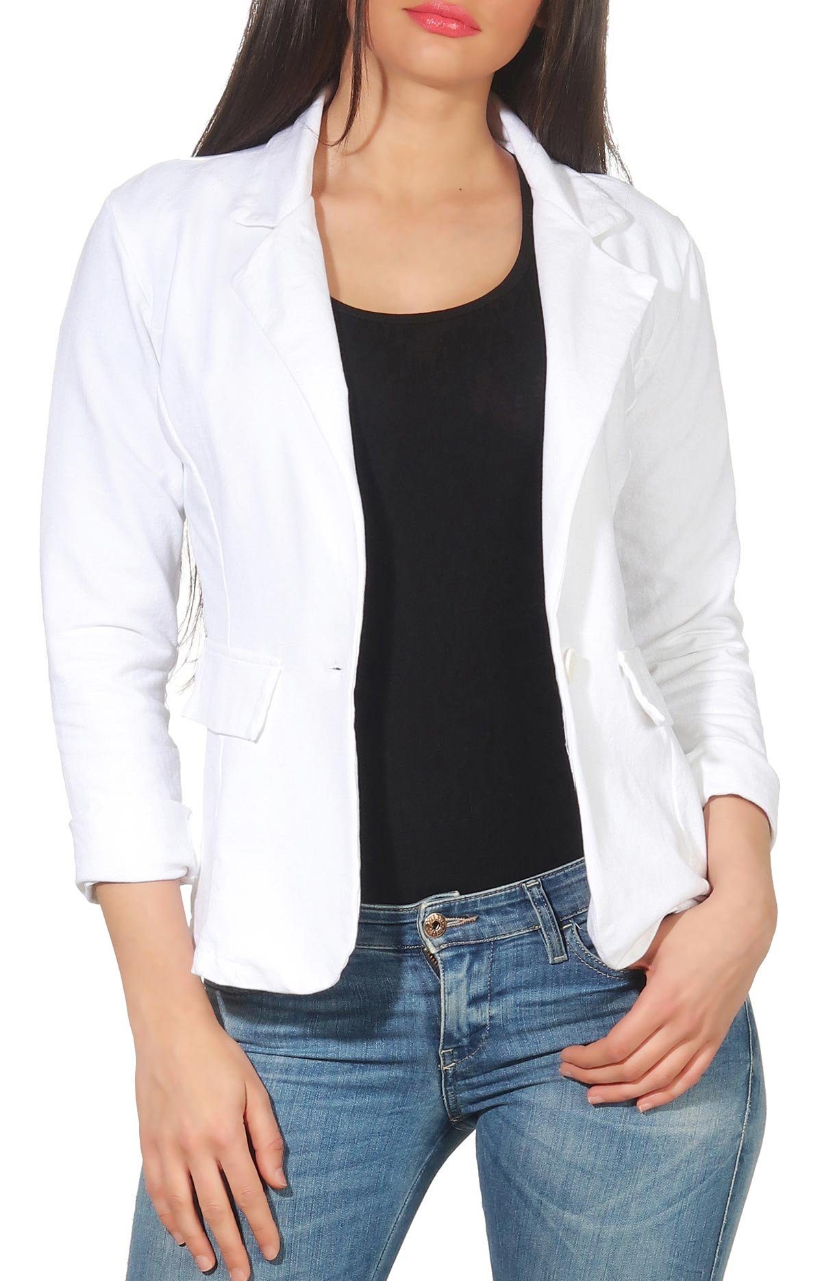 malito more than fashion Jackenblazer malito Damen Blazer in Unifarben, Kur günstig online kaufen