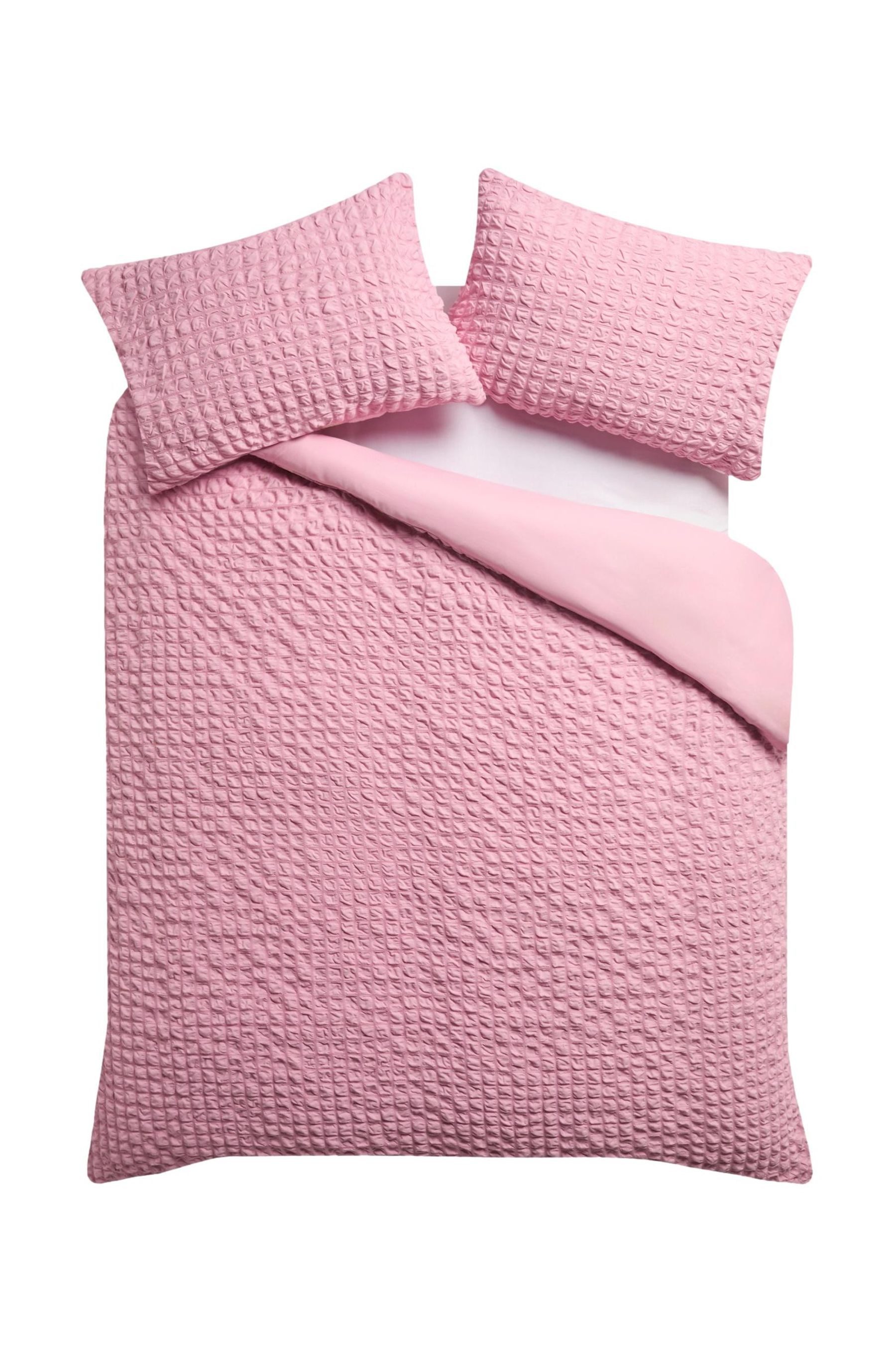 Next Bett-Set Superweiche Bettgarnitur mit Mini-Seersuckermuster, Bezug: Polyester (recycelt)